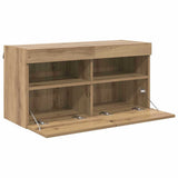 TV Wall Cabinet Artisan Oak 80 x 30 x 40 cm Engineered Wood 882979