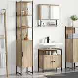 Bathroom Furniture Set 3 pcs Sonoma Oak Engineered Wood 3399400