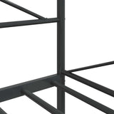 Day Bed without Mattress Black 100x200 cm Steel 4104670