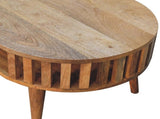 Solid Wood Ariella Coffee Table, 1 Shelf, Beige B2743P403108