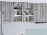 Wall Glass Cabinet LUCCA Grey Sonoma 80 x 31 x 80 cm 885071