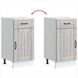Kitchen Base Cabinet Lucca Grey Sonoma Engineered Wood 853713