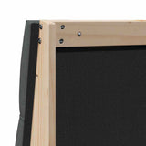 Upholstered Headboard Dark Grey 160 cm Solid Pine Wood 879330