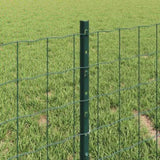 Fence with Posts Green 0.4 x 10 m Steel 3336039