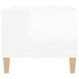 ZNTS Coffee Table High Gloss White 102x50x40 cm Engineered Wood 812696