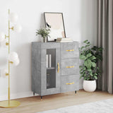 Sideboard Concrete Grey 69.5x34x90 cm Engineered Wood 828024