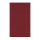 Pleated Blind Bordeaux Red 120x200 cm Fabric Width 119.4 cm Polyester 4015266