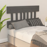 Bed Headboard Grey 183.5x3x81 cm Solid Wood Pine 819137