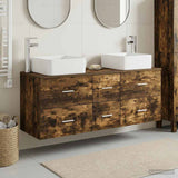 Bathroom Cabinet Set 3 pcs Smoked Oak 49.5 x 41 x 63 cm 3405831