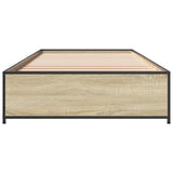 Bed Frame Sonoma Oak 80 x 200 cm Engineered Wood 8009137