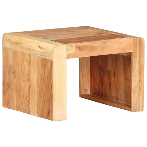 ZNTS Side Table 43x40x30 cm Solid Acacia Wood 323588