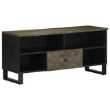 TV Cabinet Black 100x33x46 cm Solid Wood Mango 4017700