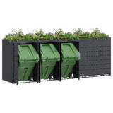 Wheelie Bin Storage for 5 Bins Anthracite 340 x 77.5 x 121.5 cm 3394746