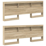 Bookcase Bed with Shelf Sonoma oak 180 x 200 cm Engineered wood 3335745
