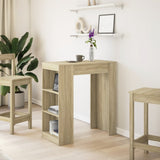 Bar Table with Racks Sonoma Oak 95x47x103.5 cm Engineered Wood 854384