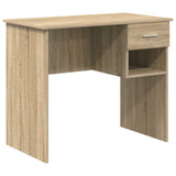 Desk with Drawer Sonoma Oak 90 x 49 x 75 cm Engineered Wood 869268