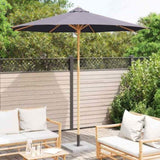 Garden Parasol Dark Grey 270 x 260 cm Bamboo 4108088