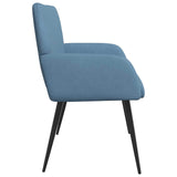 2 Seater Sofa with Metal Legs 2-Seater Blue Corduroy Fabric 42051046