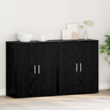 Sideboard 2 pcs Black Oak 60 x 31 x 70 cm Engineered Wood 3365552