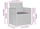 Garden Dining Chairs 2 pcs Brown PP 899962