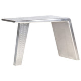 Aviator Desk Silver 112x50x76 cm Metal 284414