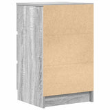 Bedside Cabinets with 3 Drawers 2 pcs Grey Sonoma 39x35x65 cm 861348