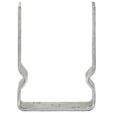 Fence Anchors 12 pcs Silver 10x6x15 cm Galvanised Steel 145337