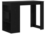 Bar Table Black Oak 102 x 50 x 103.5 cm Engineered Wood 8003918