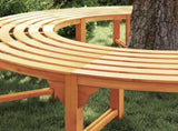 Tree Bench 2 pcs Natural 160 x 80 x 45cm Solid Eucalyptus Wood 3324836