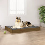 Dog Bed Honey Brown 91,5x64x9 cm Solid Wood Pine 820864