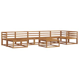 Outdoor Sofa Set 8 pcs Natural Solid Acacia Wood 3367912