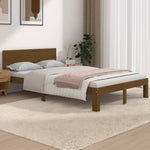 Bed Frame without Mattress Honey Brown 120x190cm Small Double 810468