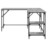 Desk Grey Sonoma 139x139x75 cm Engineered Wood 837590