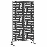 Privacy Screen Black 100 x 50 x 180 cm Steel 868549