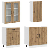 Kitchen Unit LUCCA 8 pcs Artisan Oak Engineered Wood 3438152