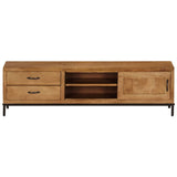 TV Cabinet Solid Mango Wood 140x30x40 cm 246786
