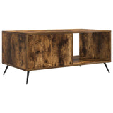 Coffee Table Smoked Oak 90 x 50 x 40 cm Engineered Wood 895650