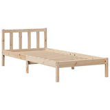 Bookcase Bed without Mattress 90x190 cm Single Solid Wood Pine 3321729