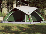 Camping Tent Cabin 4-Person Green Waterproof 4009452
