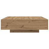 Coffee Table with LED Strip Lights Artisan Oak Engineered Wood 863007