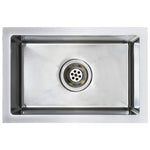 ZNTS Handmade Kitchen Sink Stainless Steel 145076