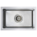 ZNTS Handmade Kitchen Sink Stainless Steel 145076