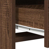 Dressing Table Brown Oak 50 x 41 x 135 cm Engineered Wood 865043