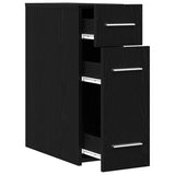 Apothecary Cabinet Black Oak 20 x 45.5 x 60 cm Engineered Wood 862637
