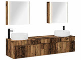 Bathroom Cabinet Set 5 pcs Old Wood Engineered Wood 3406653