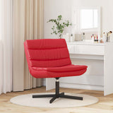 Swivel Chair Red 63 x 75 x 76 cm PU 42007343