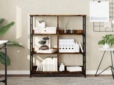 Bookshelf Smoked Oak 78.5x33x117.5 cm Engineered Wood 835251