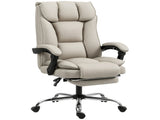 HOMCOM Pet-Friendly Faux Leather Computer Desk Chair, Executive Office Chair with Footrest and T3398P554926