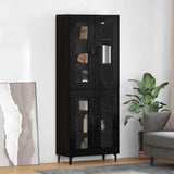 Highboard Black Oak 69.5 x 34 x 180 cm Engineered Wood 3416069