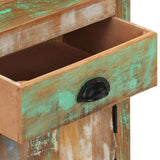 328316 Bedside Cabinet with Wheels 40x30x57 cm Solid Reclaimed Wood